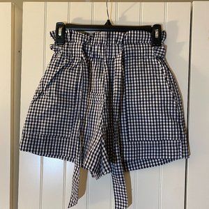 NWT LF Black & White Gingham Shorts